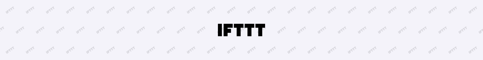 IFTTT banner